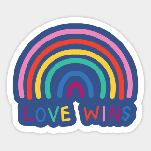 Love wins rainbow 1 Sticker